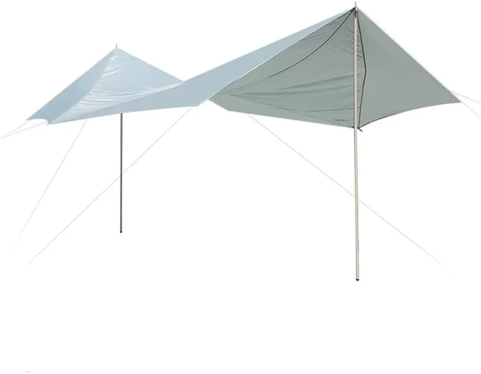 Hammock Rain Fly Tent Camping Tarp, Large Camping Tarp Lightweight Shelter Awning Tarps Set Shaded Area 20㎡ , Satisfy 10-15 People for Camping, Travel, Outdoor, Hammocks