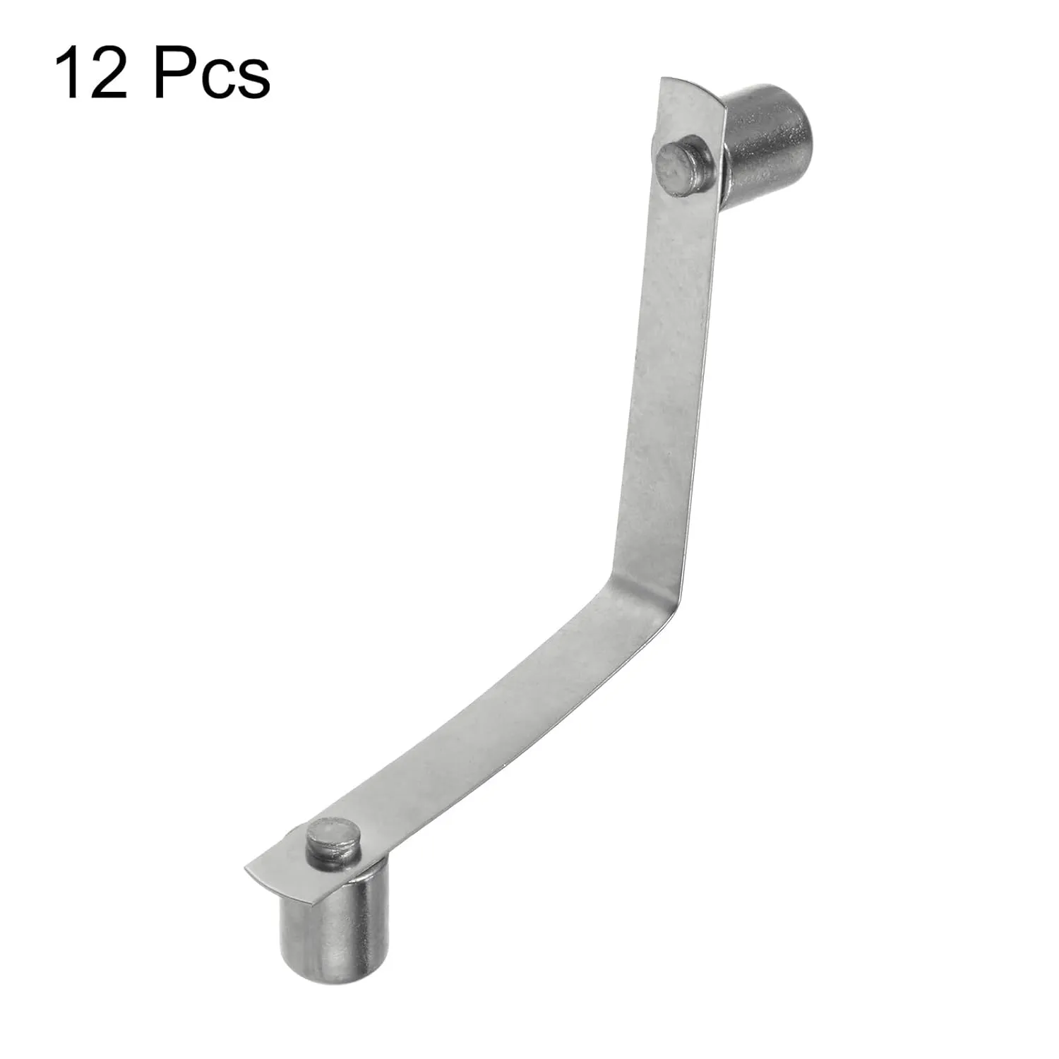 HARFINGTON 12pcs Double Button Kayak Paddle Snap Spring Clip 50x13mm 65Mn Spring Steel V-Shaped Solid Lift Telescopic Locking Tube Pole Clips for Tent Umbrella Camping