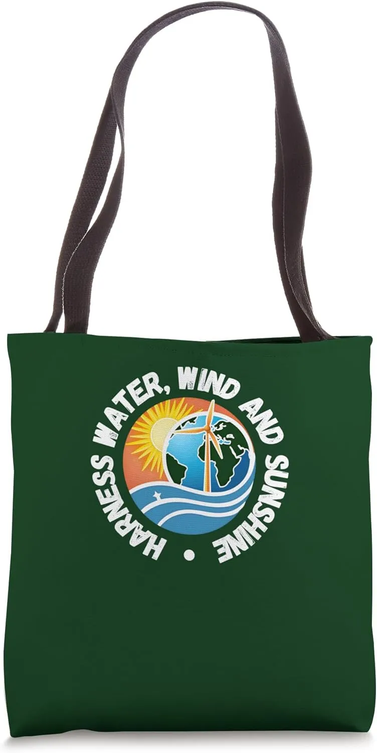 Harness Water Wind Sunshine Green Energy Sustainability Tote Bag