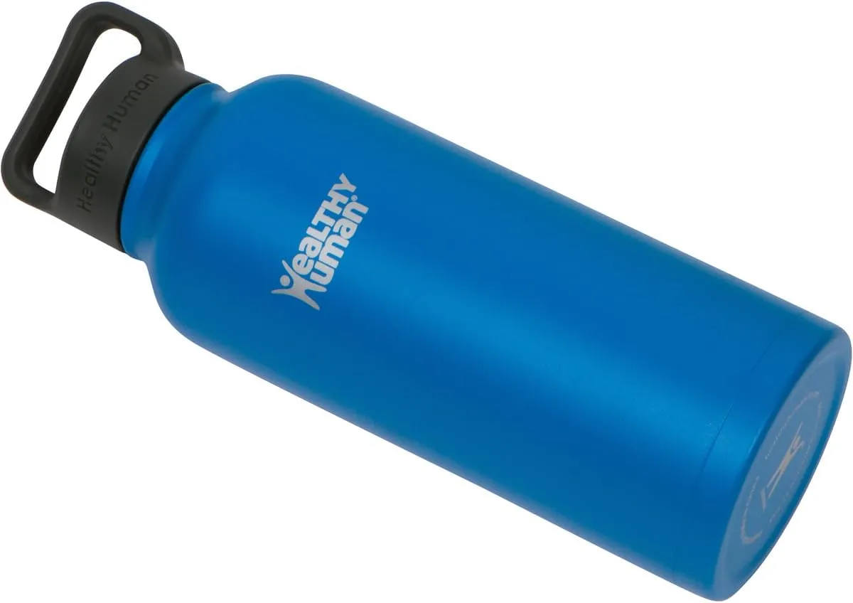 Healthy Human Stainless Steel Water Bottle | Double Walled Vacuum Insulated Water Thermos for Adults | Eco-Friendly Travel Bottles with Leak Proof Lid (Bahama, 32 oz/ 946 ML)