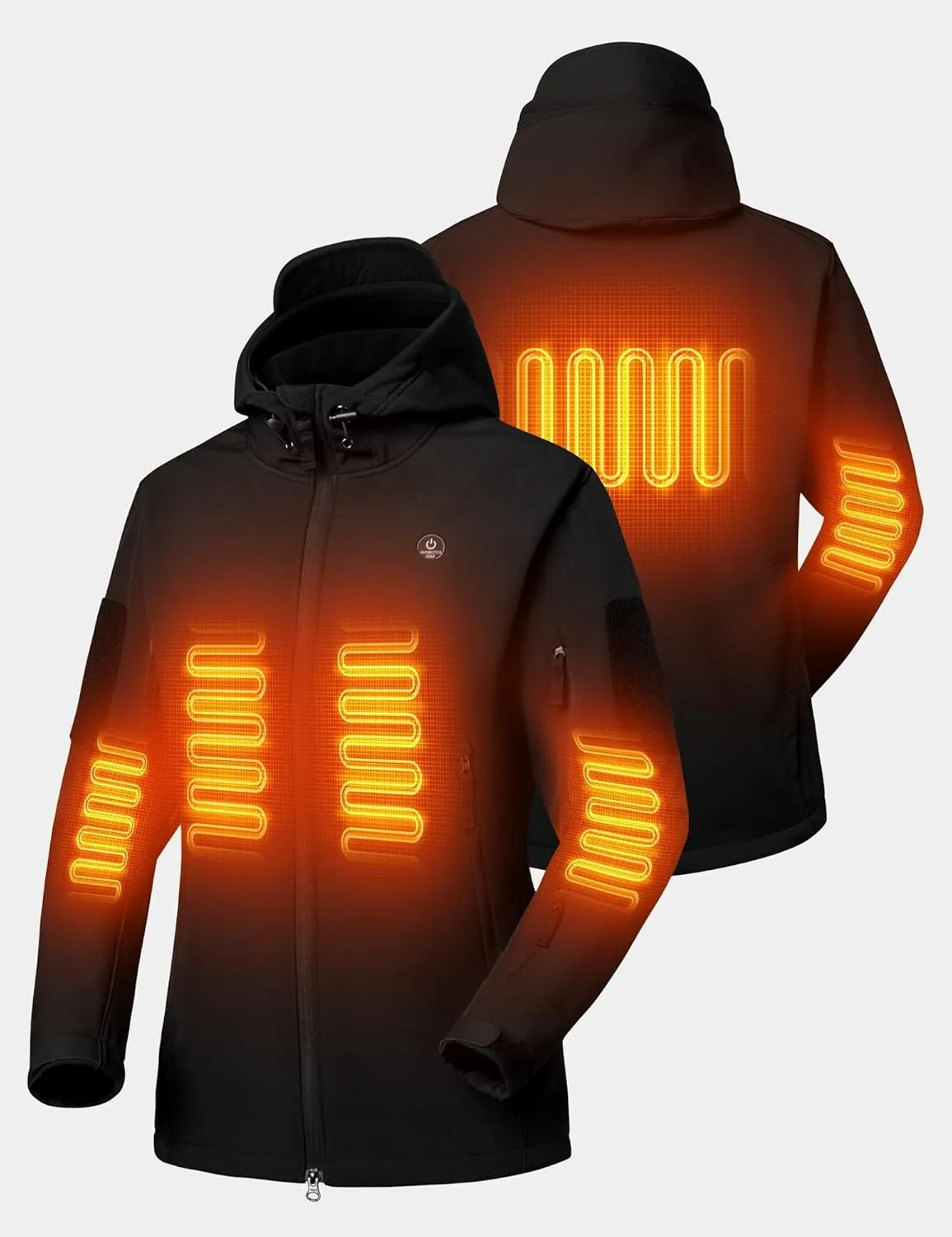 Heated Jacket for Women, ANTARCTICA GEAR Winter Coat with 12V 16000mAh Battery Pack, Soft Shell Heating Hood Jacket
