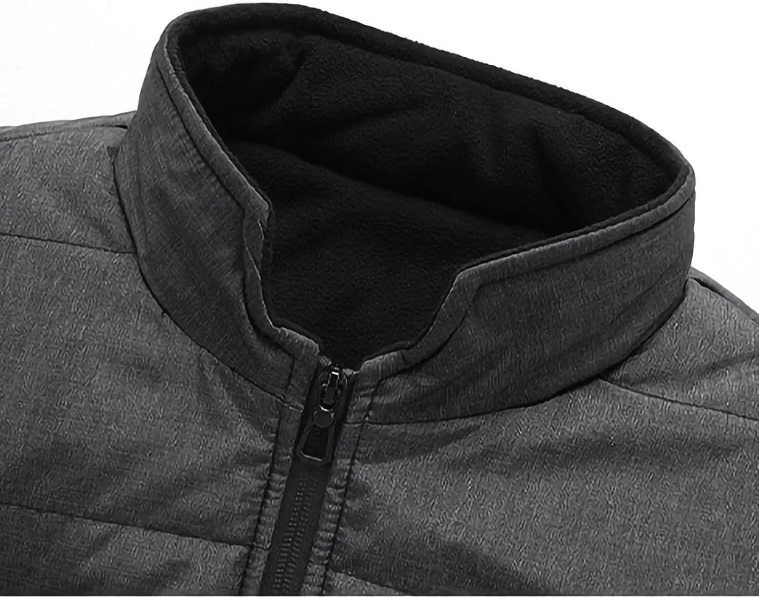 Heated Vest for Men Women 3 Heating Levels 9 Heating Zones Thermal Stand Collar Vests USB Electric Not Included Battery