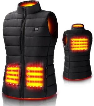 Heated Vest for Men/Women,Electric Heating Jacket Warming Waistcoat Fit Vest For Outdoor Hiking Hunting-No Battery