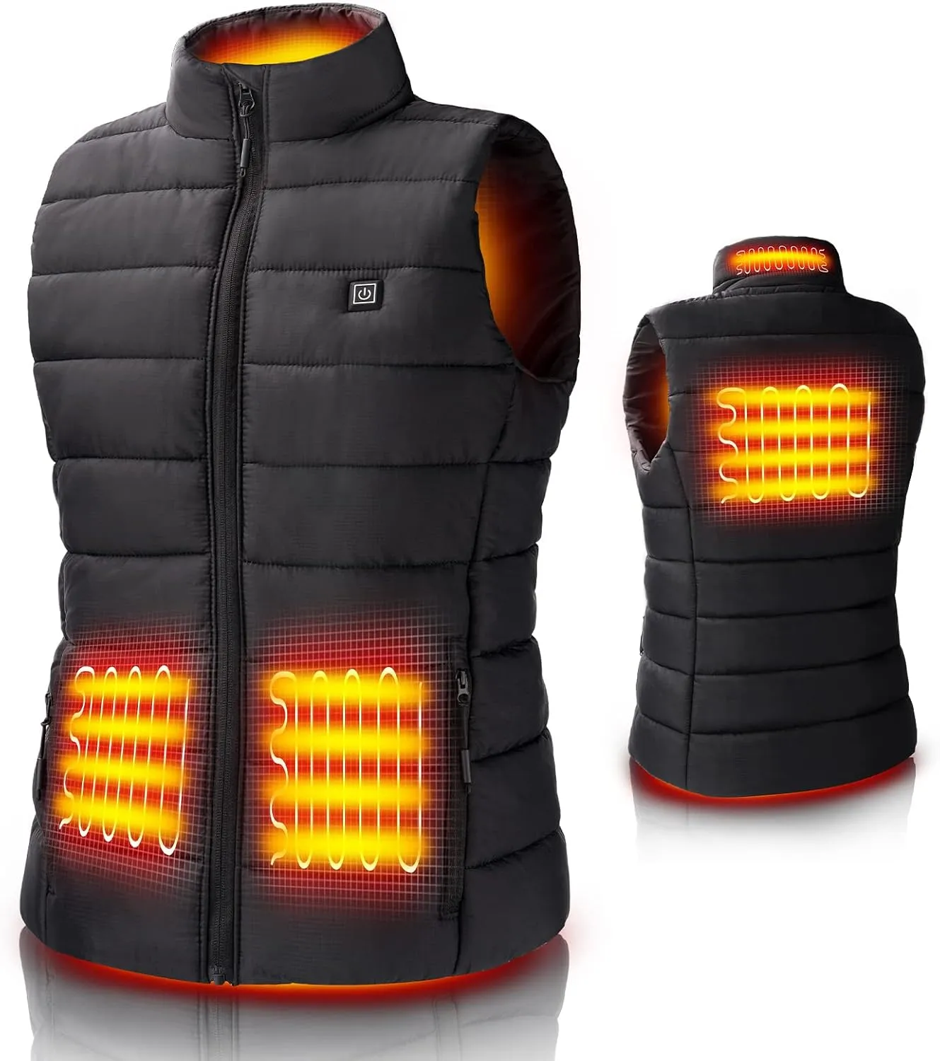 Heated Vest for Men/Women,Electric Heating Jacket Warming Waistcoat Fit Vest For Outdoor Hiking Hunting-No Battery