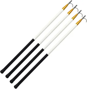 Heavy Duty Boat Hooks for Docking Telescopic Floating, Commercial Rust-Resistant Rescue Hook with 4/5/ 6 M Super Light Long Handle, Trailer Truck Cargo Grabber Tool(4pack,5M/16.4FT)