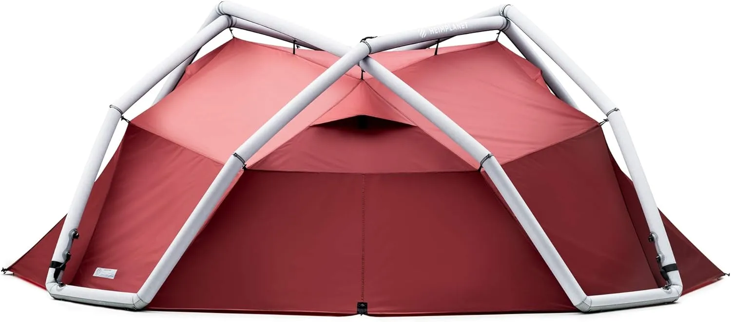 HEIMPLANET Original | Backdoor - 4 Season | 4 Person Dome Tent | Inflatable Tent - Set Up in Seconds | Waterproof Outdoor Camping - 5000mm Water Column | Supports 1% For The Planet