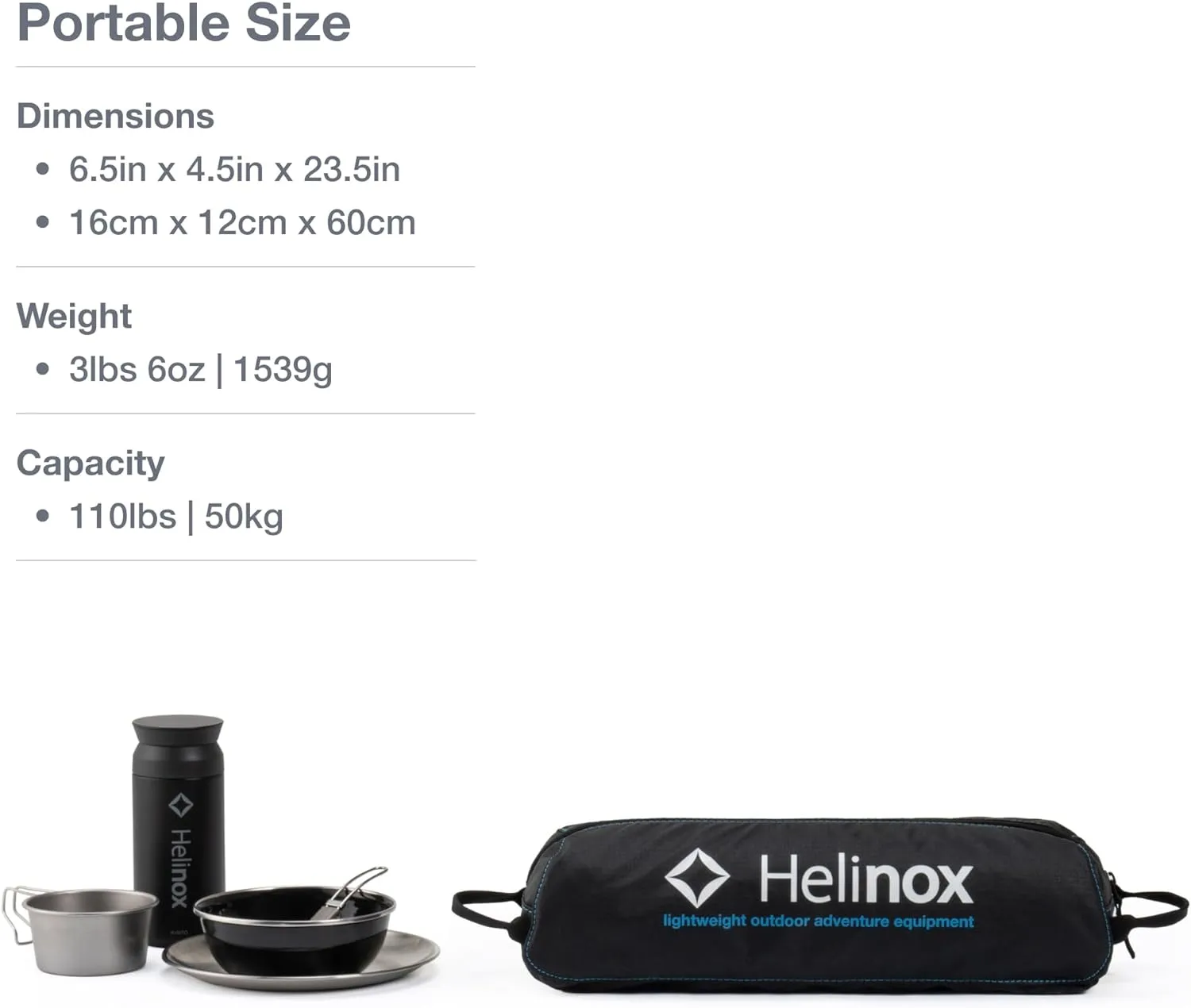 Helinox Table One Hard Top Lightweight, Collapsible, Portable, Outdoor Camping Table, Large - 29.5 x 22.5 Inches, Cobalt