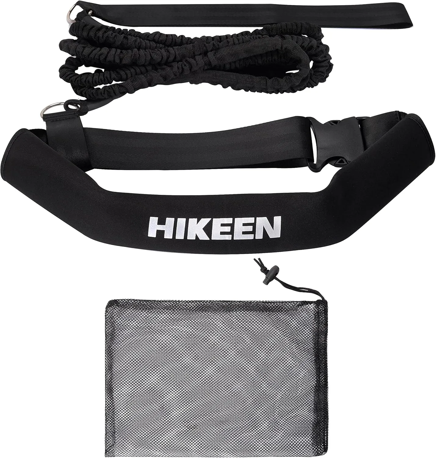 Hikeen Swimming Training Belt - 4M Tether for Swim in Place, Stationary Harness, Aquatic Resistance Belt