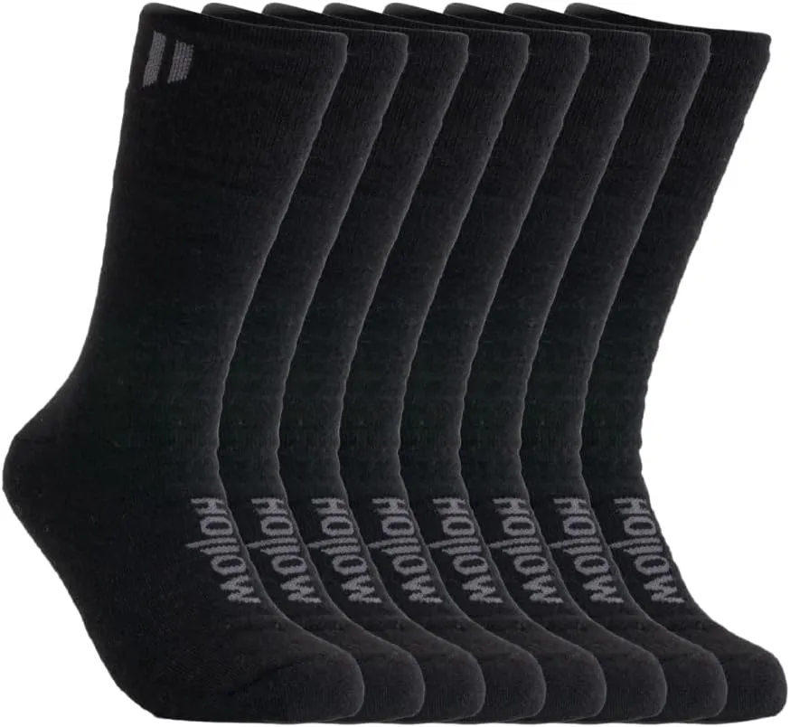 HOLLOW Alpaca Boot Socks for Men and Women, Moisture Wicking Alpaca Socks for Hiking, Running, Temperature Regulating