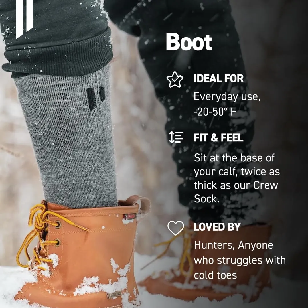HOLLOW Alpaca Boot Socks for Men and Women, Moisture Wicking Alpaca Socks for Hiking, Running, Temperature Regulating