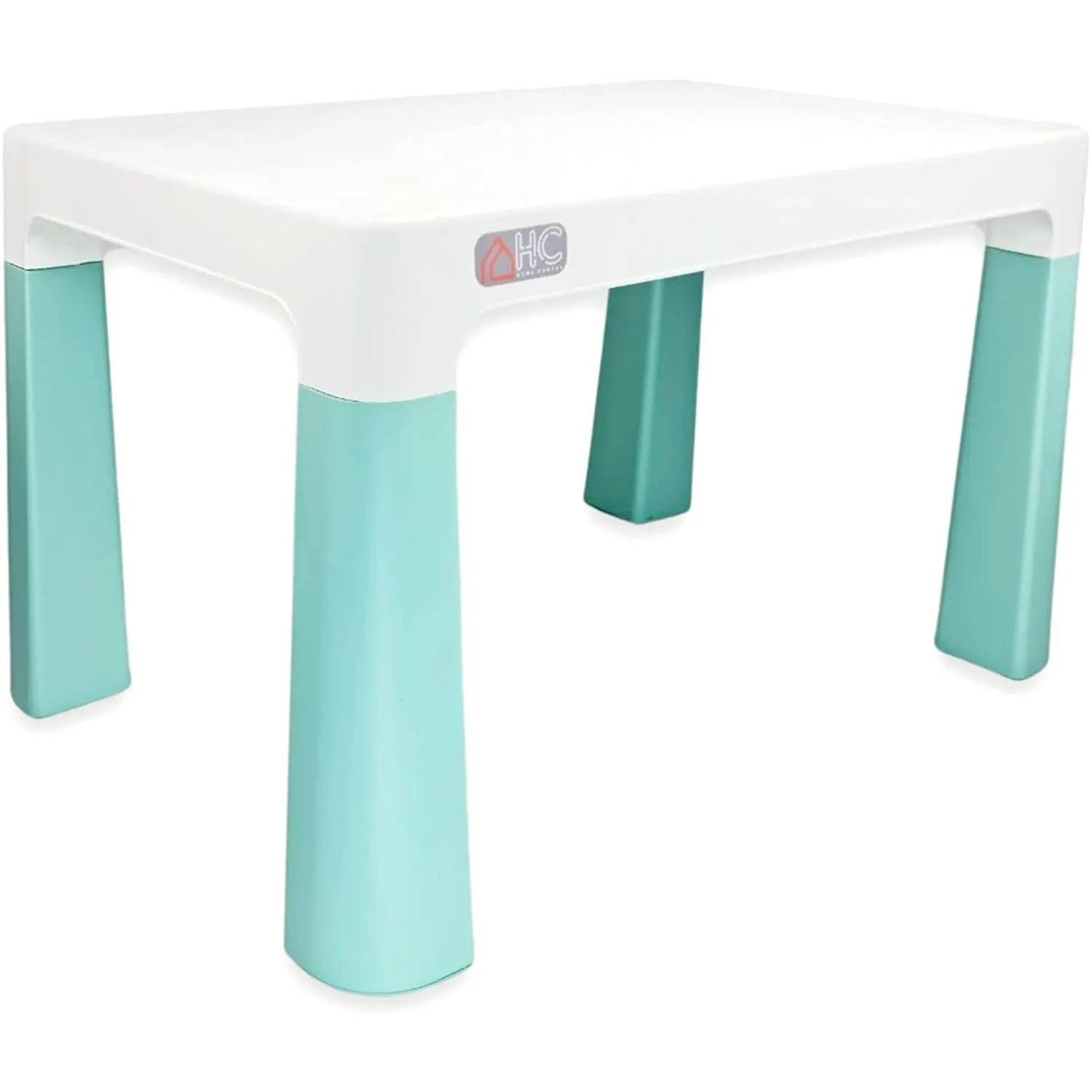 Home Canvas Early Learning Study Table and Chair Set for Childrens | Multifunctional Lightweight Table and Chair Sets - White/Grey