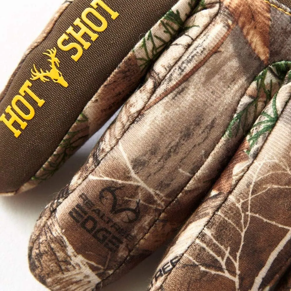 HOT SHOT Youth Boy’s Camo Defender Glove, Camouflage Insulated Waterproof Kids' Hunting Gloves for Hunting, Hiking, Camping