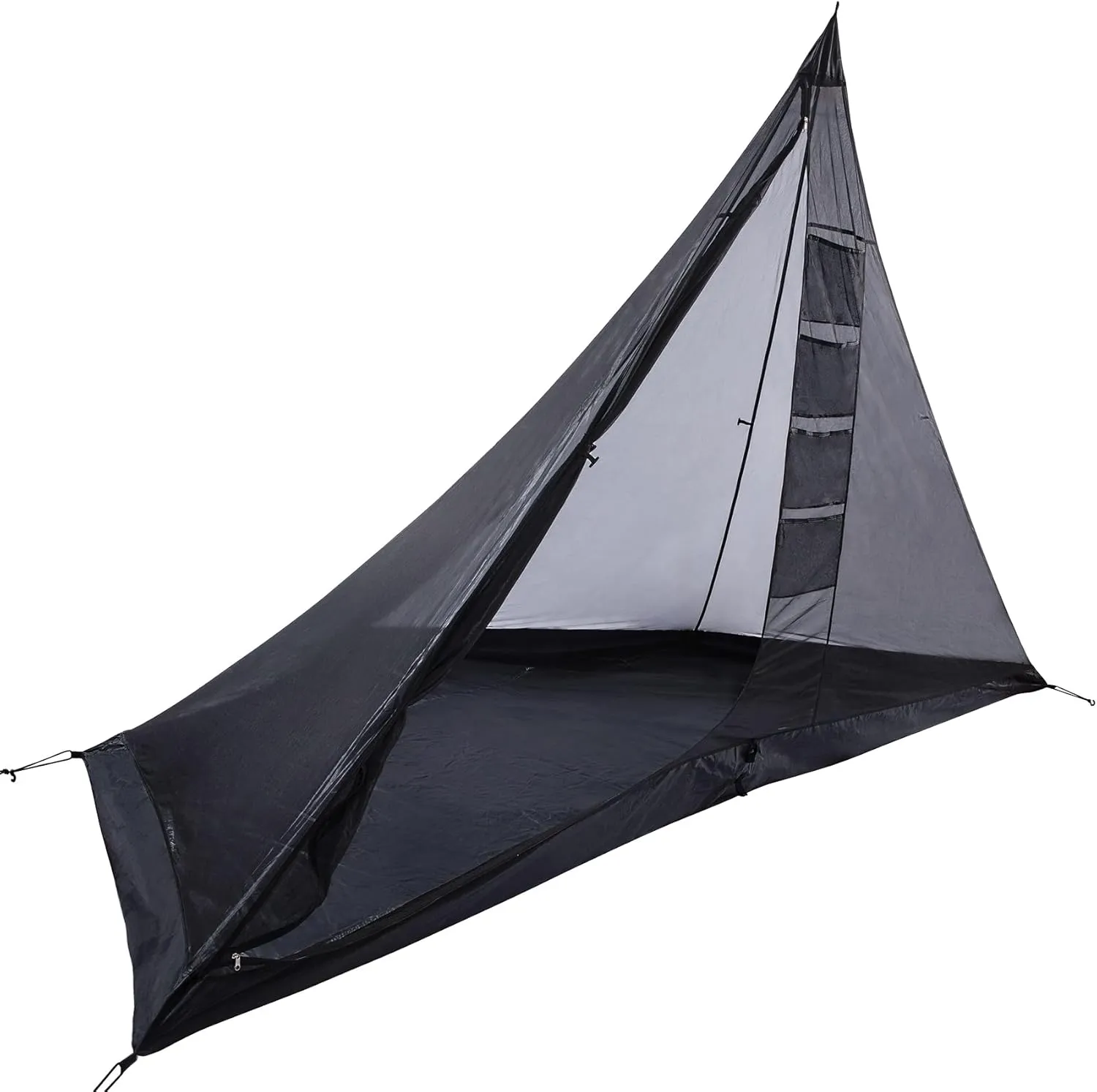 Hot Tent Inner Tent, 4 Season 3-4 Person Tipi Gear for Camping, 6.4ft Standing Room with Inner Mesh, Cold Weather Shelter for Family Fishing, Hiking, Hunting, Backpacking