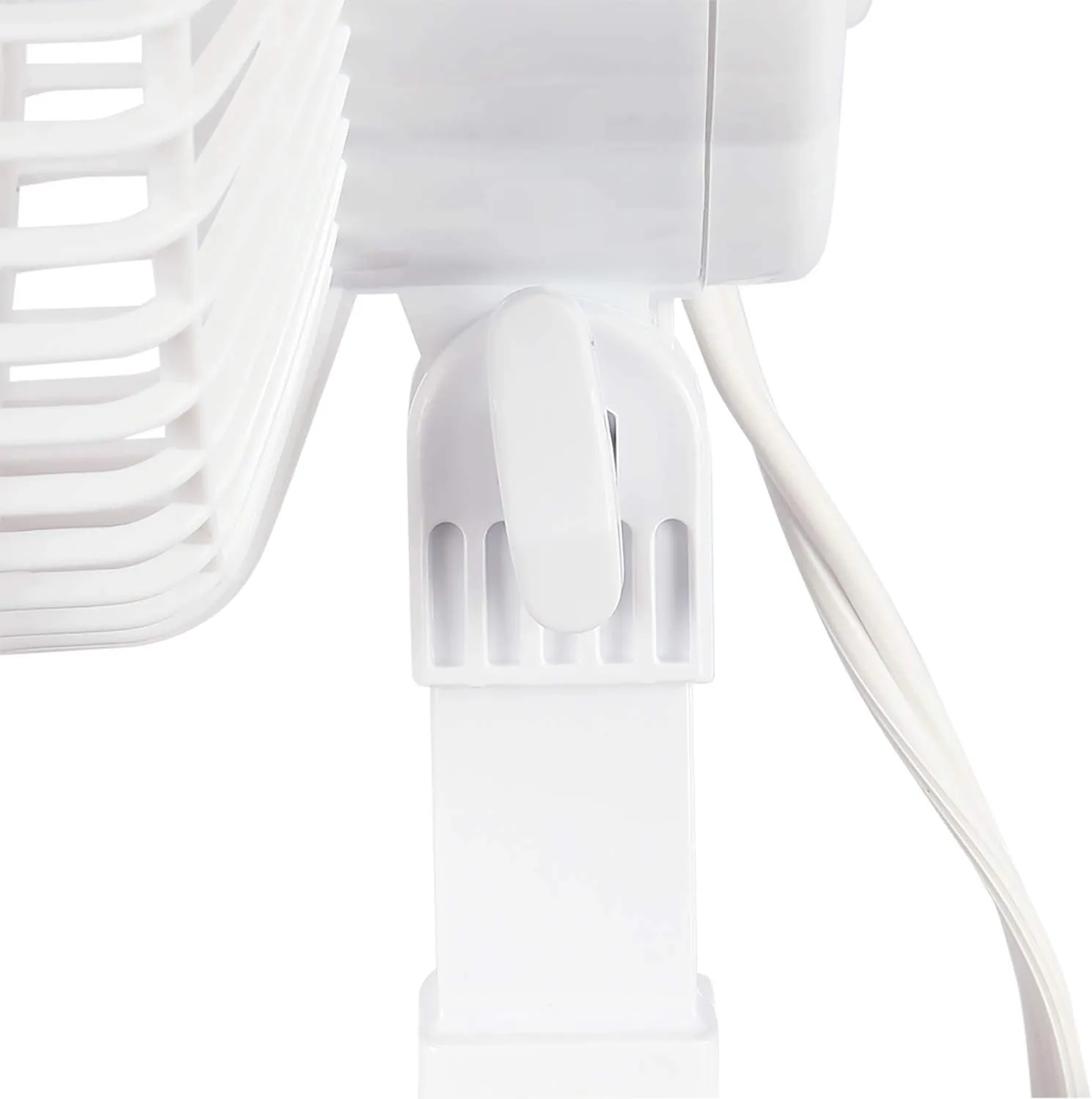 Hurricane Classic 6 Inch Clip Fan, 2 Speed Portable Desk Table Fan with Tilt, White