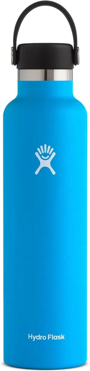 Hydro Flask Standard Mouth Flex Cap Bottle - Stainless Steel Reusable Water Bottle - Vacuum Insulated, Dishwasher Safe, BPA-Free, Non-Toxic