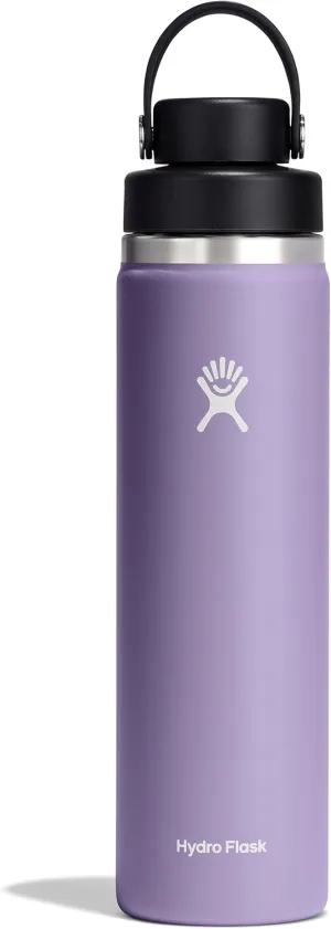 HYDRO FLASK Wide Mouth Chug Cap vacuum insulated stainless steel water bottle with leakproof closeable lid for cold water drinks, sports, travel, car and school