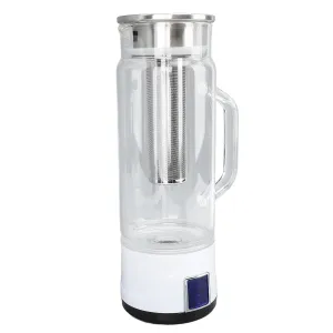 Hydrogen Water Bottle, 1000ml Hydrogen Water Bottle Generator with Tea Infuser, 1000‑1500ppb Touch Switch Hydrogen Water Machine for Home, Office, Travel