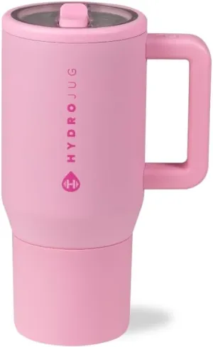 HydroJug Kids - 20 oz Insulated Kids Water Bottle with Flip Straw & Handle | Leak-Proof & Durable | Perfect for School, Sports, Lunch, Travel & Camp, Blush