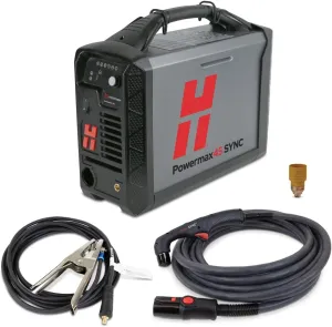 Hypertherm Powermax 45 SYNC Plasma Cutter w/ 50 ft. 75 Degree Handheld Torch 088561