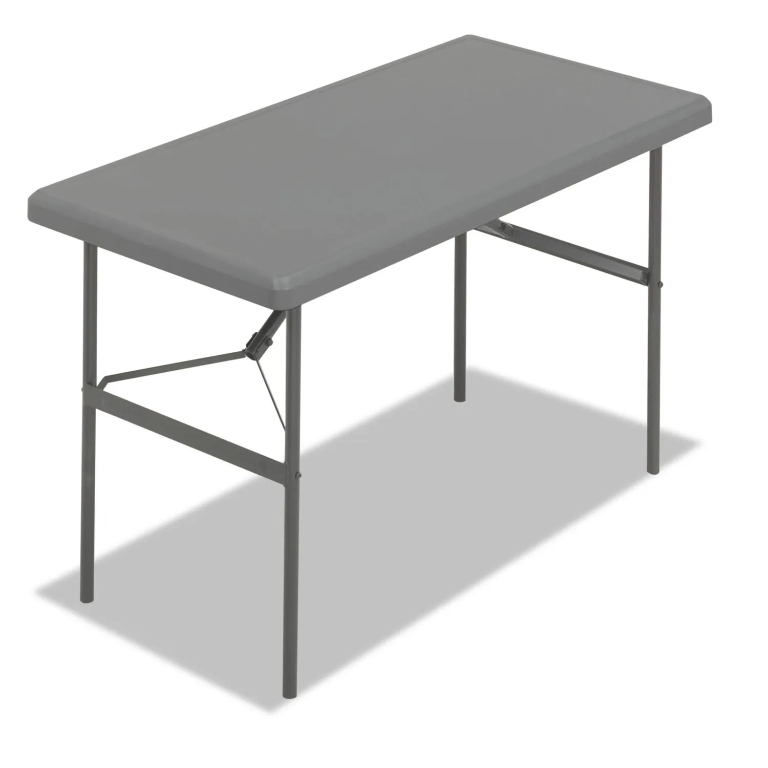 Iceberg IndestrucTable Classic Folding Table, 24" x 48", Charcoal