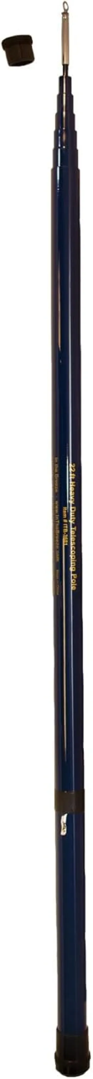 In the Breeze 3681 — 22-Foot Heavy Duty Telescoping Pole — Outdoor Fabric Decor Pole, Easy Assembly