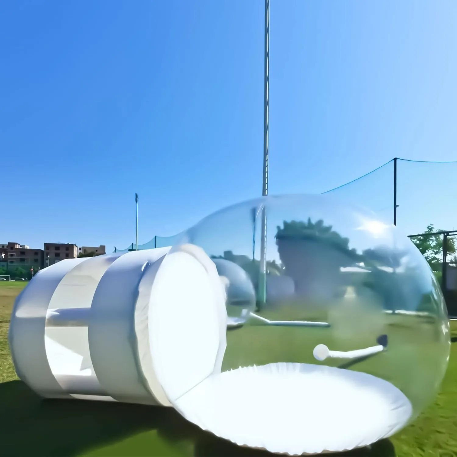 Inflatable Bubble Tent 300W Portable Bubble House with Blower for 3 to 5 People, Translucent Outdoor Tent for Camping Stargazing Garden Party