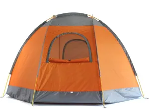 Inflatable Family Tent 4 Person Large Space, for Outdoor Camping Car Travel with Zippered Door and Inflatable