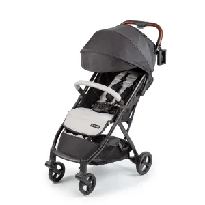 Ingenuity 3Dquickclose CS  Compact Fold Stroller – Lightweight Stroller with Oversized Canopy, Extra-Large Storage and Compact Fold, CarSeat Compatible, Gray