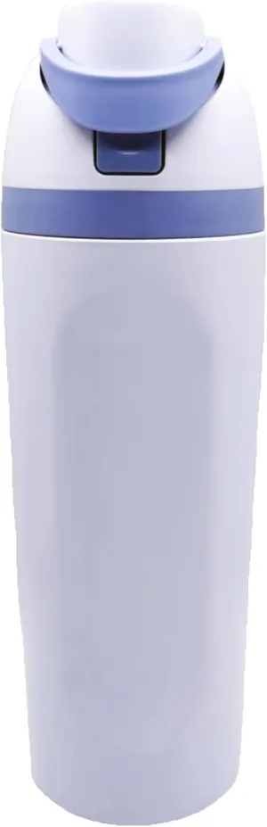 Insulated stainless steel kettle with straw, ideal for sports and travel, BPA-free (Cambridge blue), Same capacity