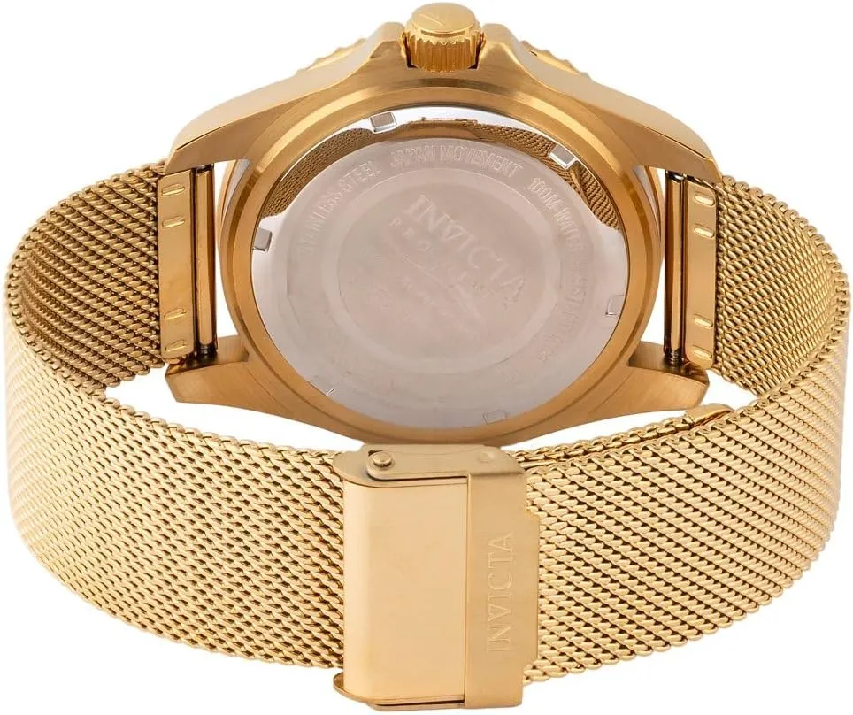 INVICTA Pro Diver Men 43mm Stainless Steel Gold Gold dial PC32 Quartz