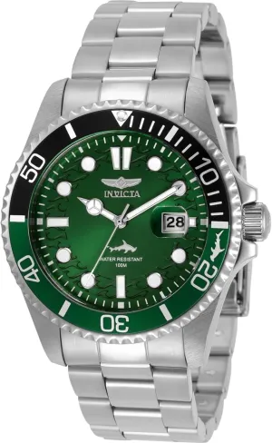 Invicta Pro Diver Men 43mm Stainless Steel Steel Green dial PC32 Quartz