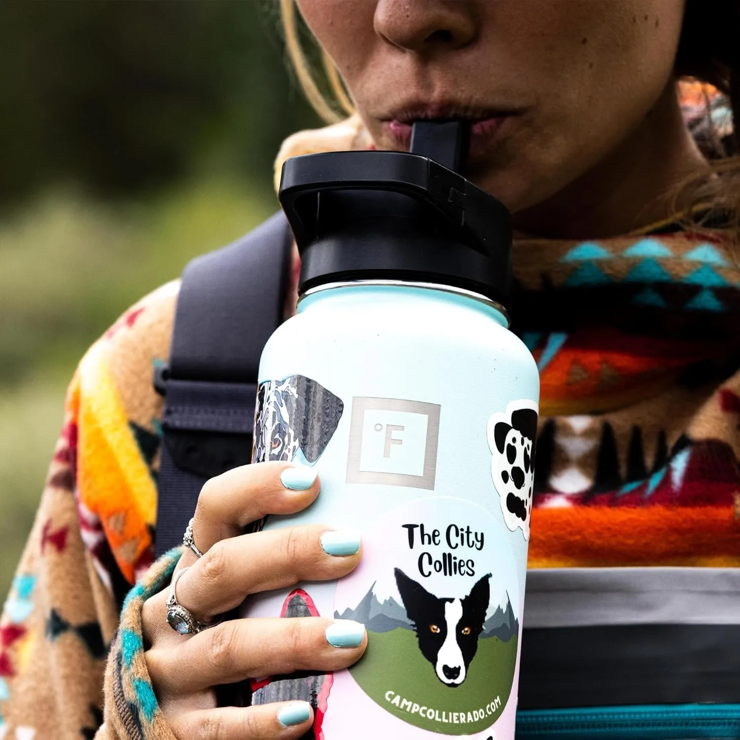 IRON °FLASK Camping & Hiking Hydration Flask with 3 Lids - Stainless Steel, Double Walled & Vacuum Insulated Water Bottle - Leak Proof & BPA Free (Bubble Gum, Spout - 22 oz)
