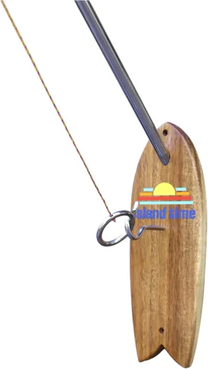 Island Time Ring Toss Game for Adults & Kids - Sunset PRO Edition - 5 Foot Telescoping Pole Included - Hook and Ring Game for Indoor & Outdoor Use - Light Weight with String and Hooks - Easy Set Up