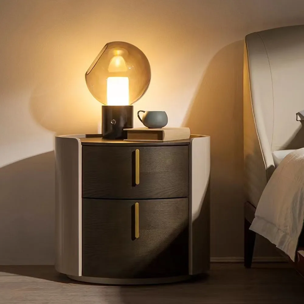 Italian Minimalism Round Bedside Table