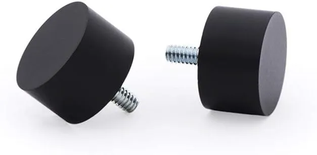 Ivilon Drapery Window Curtain Rod - End Cap Style Design 1 Inch Pole. 48 to 86 Inch Color Black
