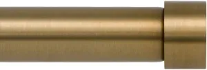 Ivilon Drapery Window Curtain Rod - End Cap Style Design 1 Inch Pole. 72 to 144 Inch Color Warm Gold