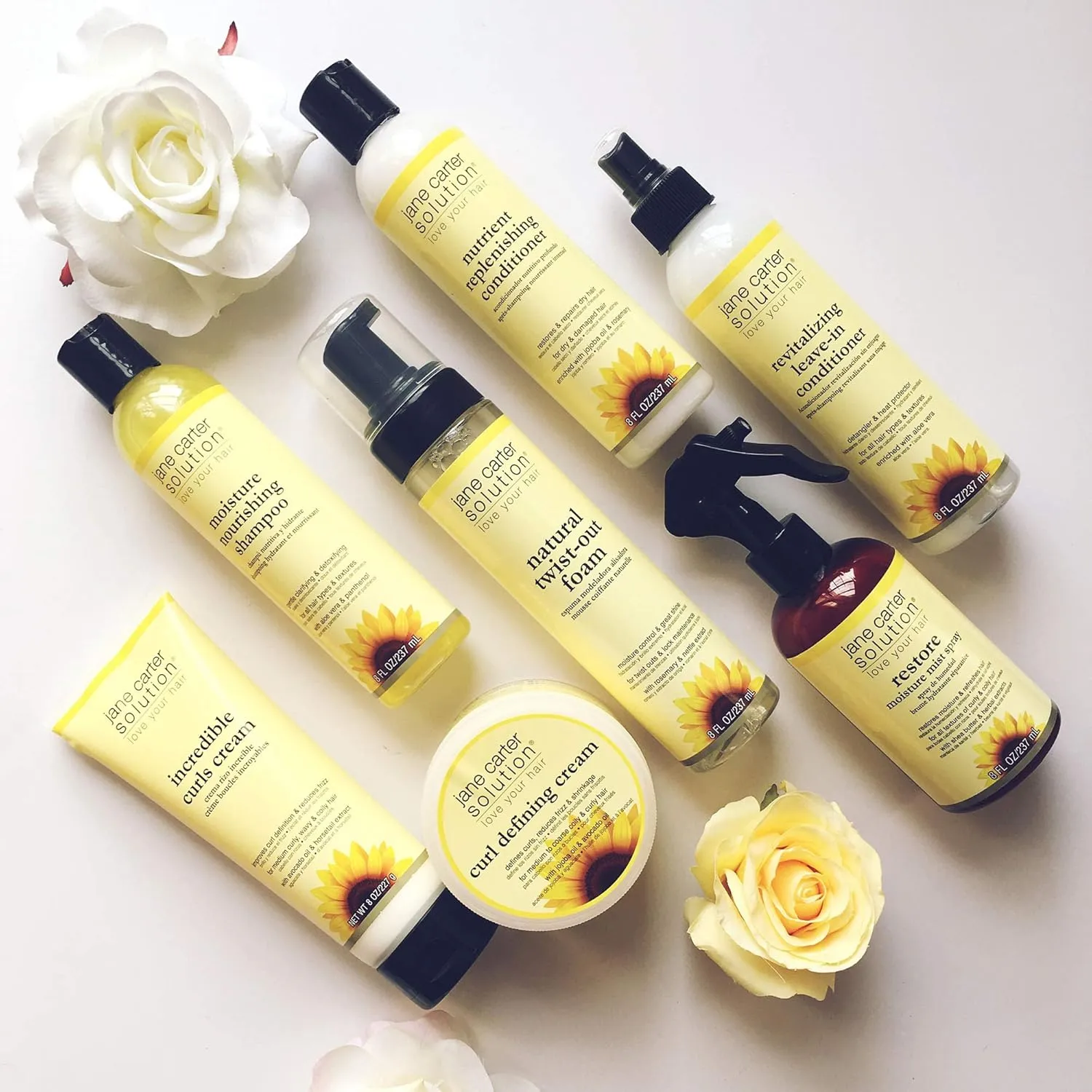 Jane Carter Solution Curl Defining Cream (6oz) - Reduce Frizz, Nourish, Lightweight