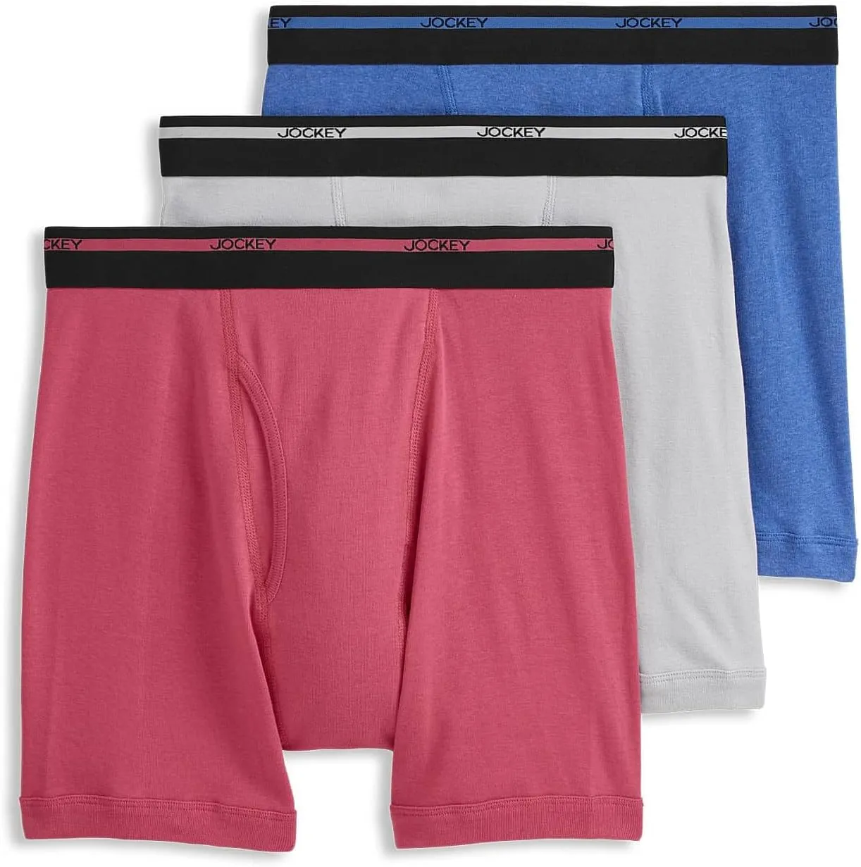 Jockey Men's Underwear Lightweight Classic 5" Boxer Brief - 3 Pack