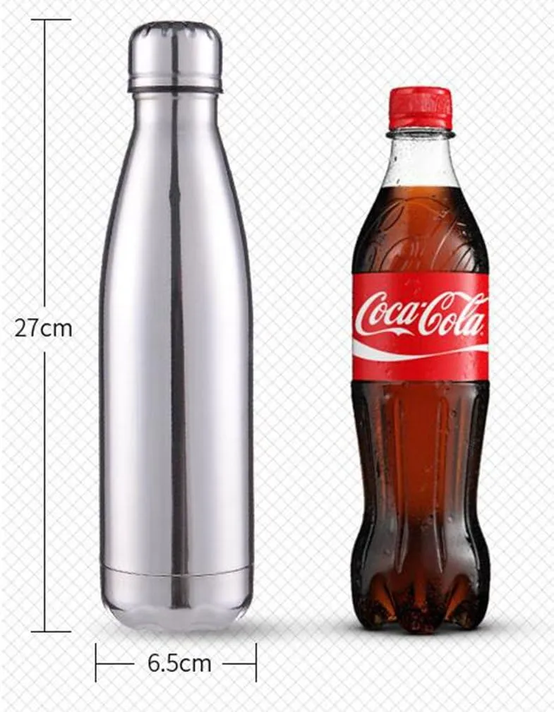 JPOJPO 17oz Insulated Water Bottle Plating Process, Double Vacuum Wall Stainless Steel Bottle for Outdoor Sports Camping Hiking Cycling Picnic Office Home