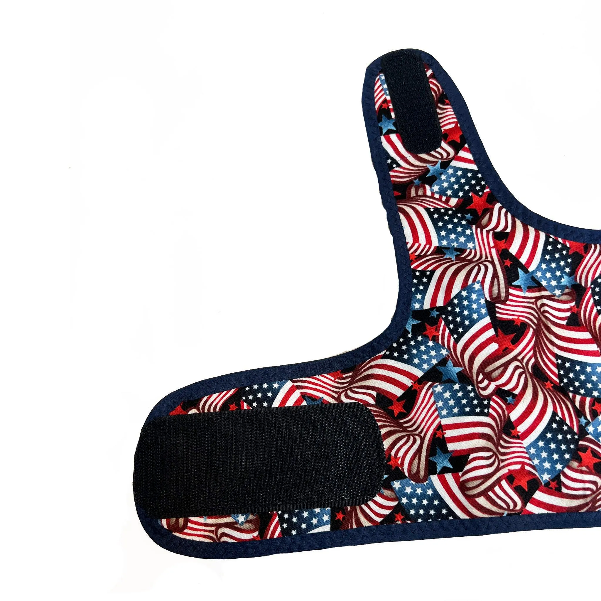 July 4th Patriotic Flag Print Dog Vest Harness
