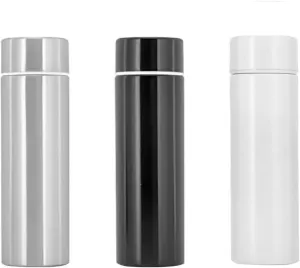 Jumigra Insulated Water Bottle, 18/8 (304) Stainless Steel, Super Slim Skinny Mini, Portable, Leak Proof, 5oz, White