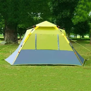 JYYBN Camping Tent 3-4 People, Waterproof Family Tent with Removable Rainfly and Carry Bag, Lightweight Tent, Suitable for Camping, Traveling, Backpacking, Hiking, Outdoors