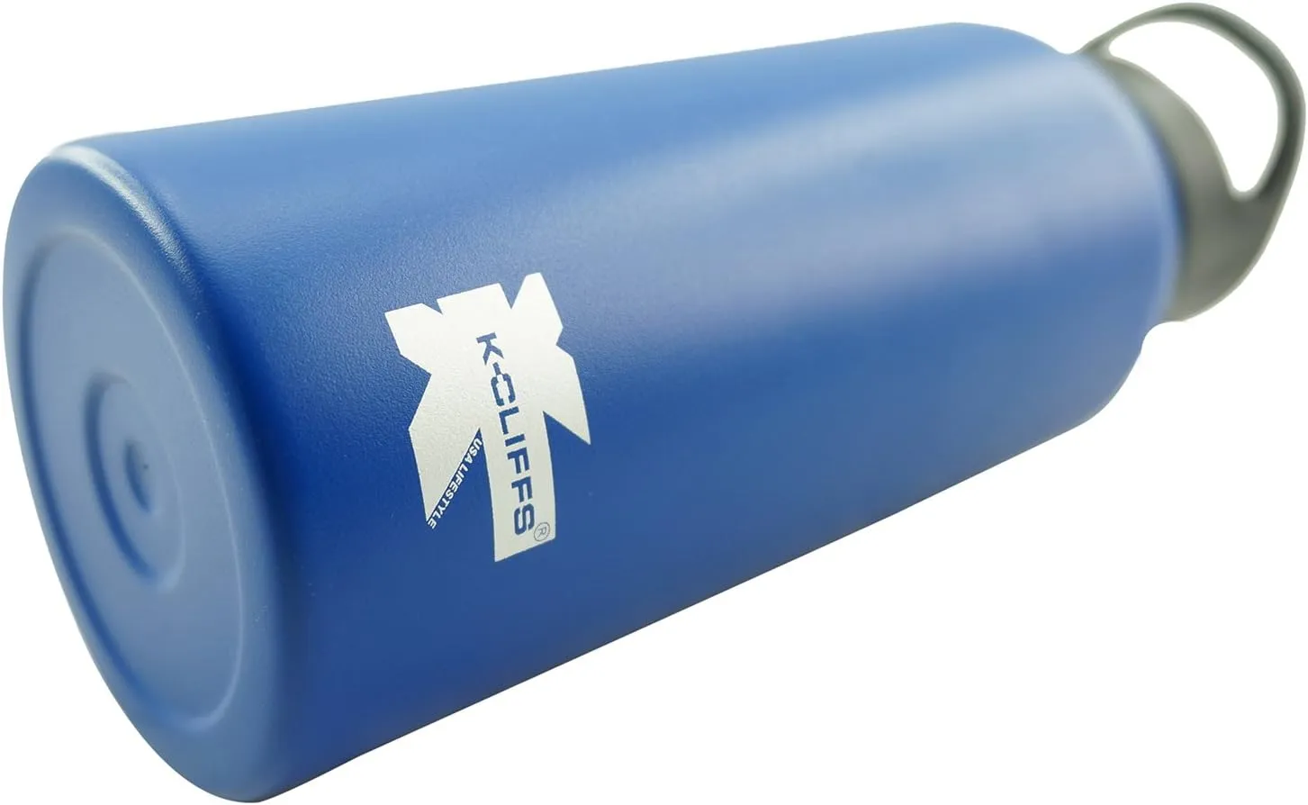 K-Cliffs Double Wall Vacuum Insulated Stainless Sport Water Bottle Thermo Travel Flask Coffee Mug with 3 Lids Straw Coffee Sport Cap BPA Free