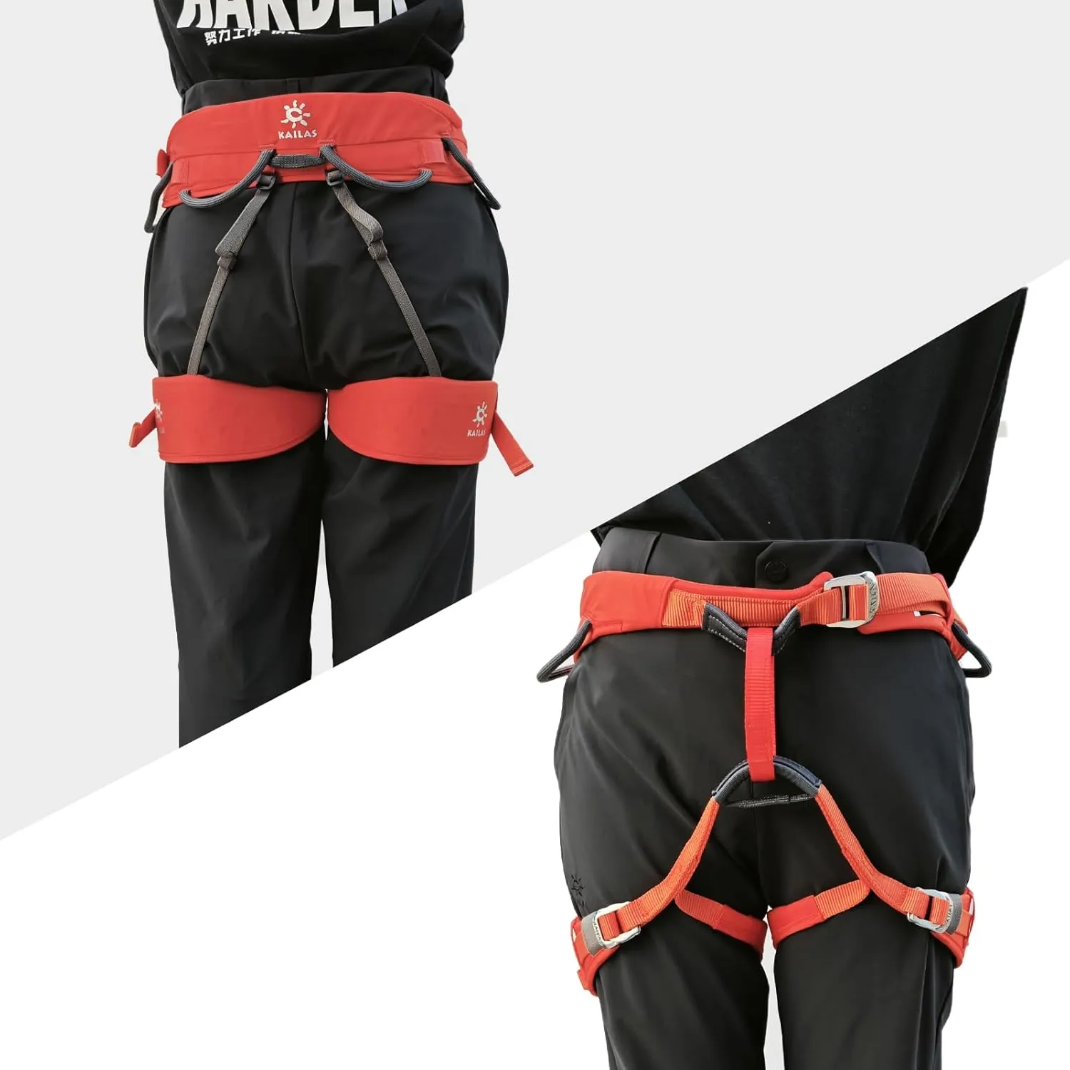 KAILAS B3 Rock Climbing Harness Men Adjustable Roofing Harness Women Indoor Climbing Rappelling Protect Durable