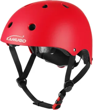 KAMUGO Kids Adjustable Helmet, Suitable for Toddler Kids Ages 2-14 Boys Girls, Multi-Sport Safety Cycling Skating Scooter Helmet