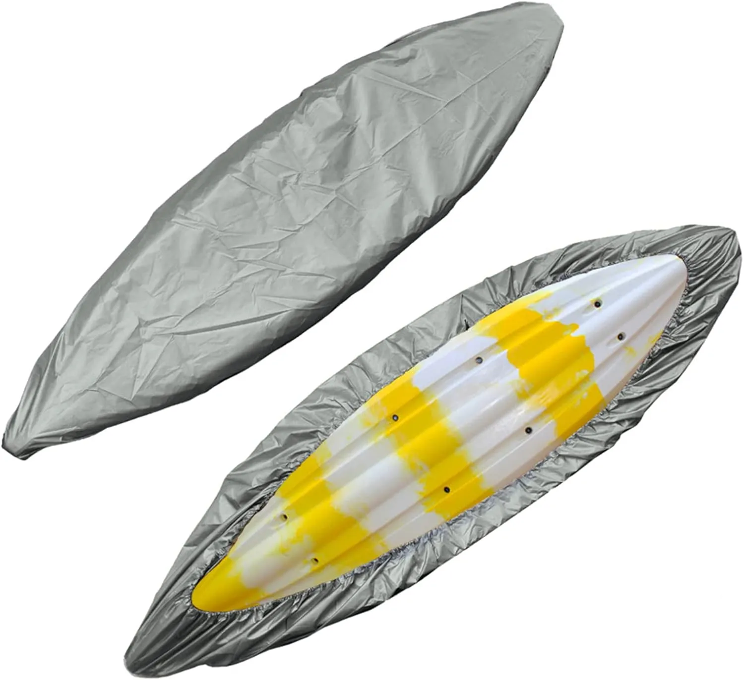 Kayak Boat Cover Waterproof Dustproof and UV-Proof Boat Cover Oxford Fiber Cloth SUP Protective Cover Surfboard Sock Cover,M(Length420cm)