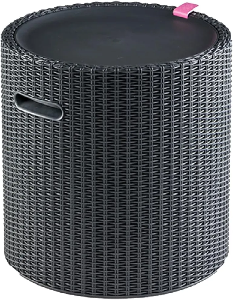 Keter Cool Side Table Cooler 3 in 1 Outdoor Patio Table and Ice Chest Storage, Ideal Hot Tub Table, Decor and Outdoor Patio Bar, Portable Bar, Graphite