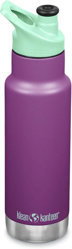 KLEAN KANTEEN Sparkling Grape Sport Cap with Classic Kids Bottle 12oz, 1 EA