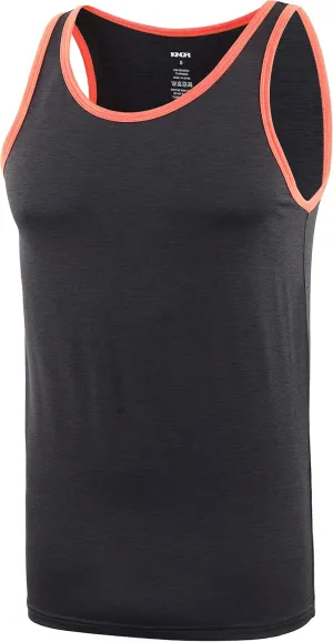 KNQR Men's Performance Quick Dry Athletic Workout Running Muscle Active Sleeveless Tank Top Shirts