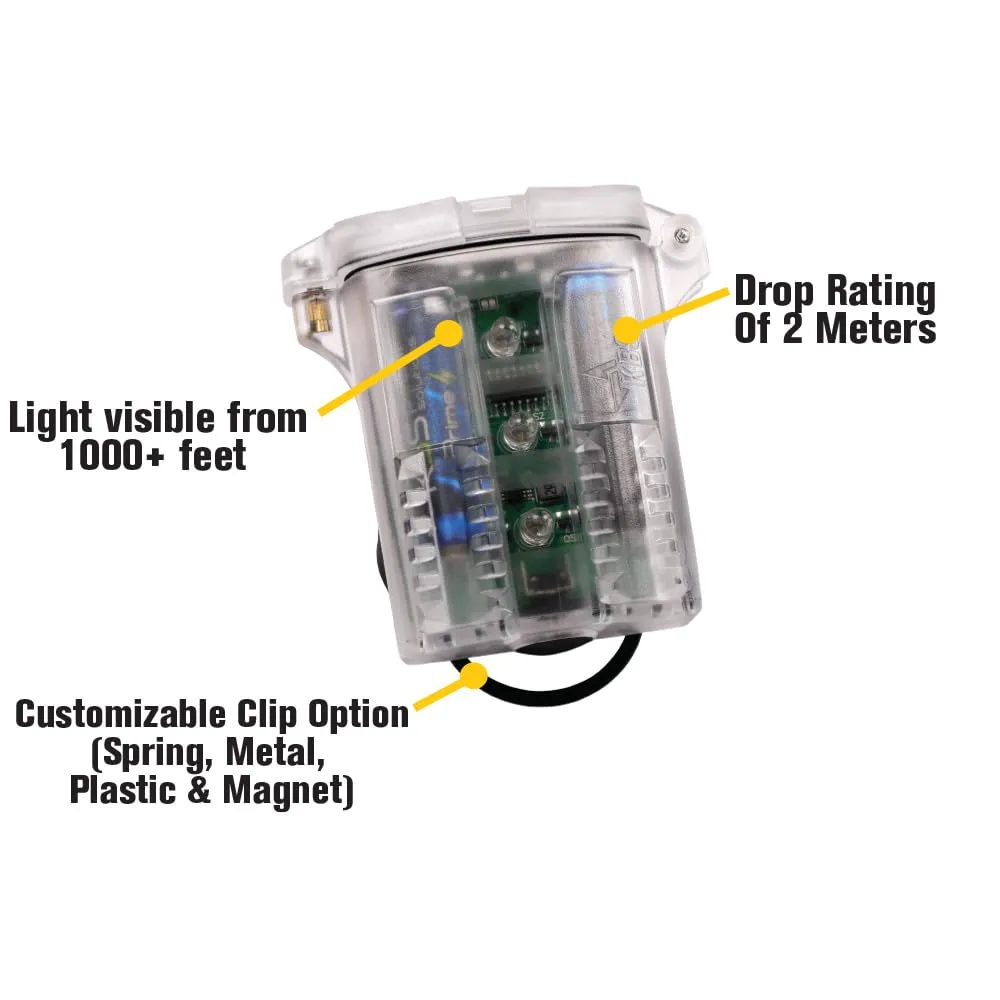 Koehler Bright Star Freakin’ Beacon Personal Safety Light | Visible from 1000  Feet | IP67 Water-Resistant and Intrinsically Safe Design for Work, Industrial Use, Running, Biking, More, White (71020W)